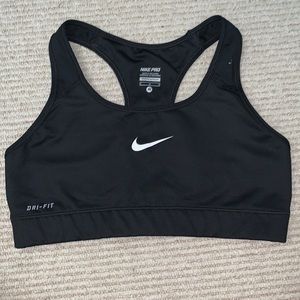 Black Nike sports bra
